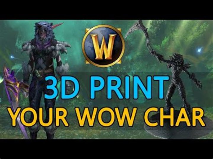 Can I 3D print my WoW character?