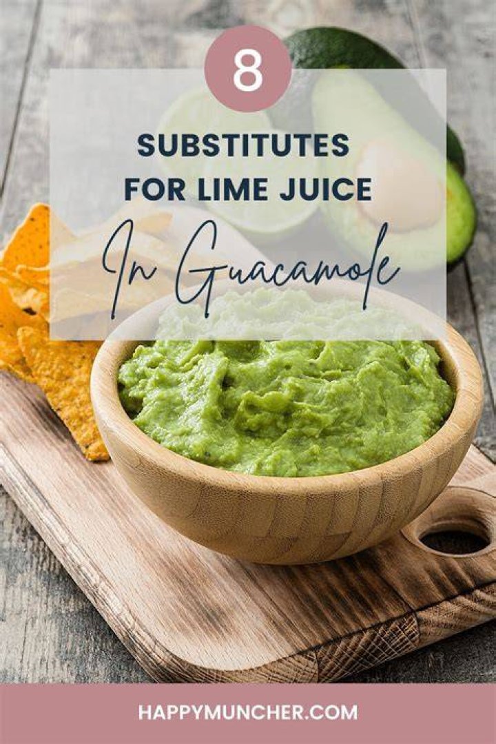 Can I substitute vinegar for lime juice in guacamole?