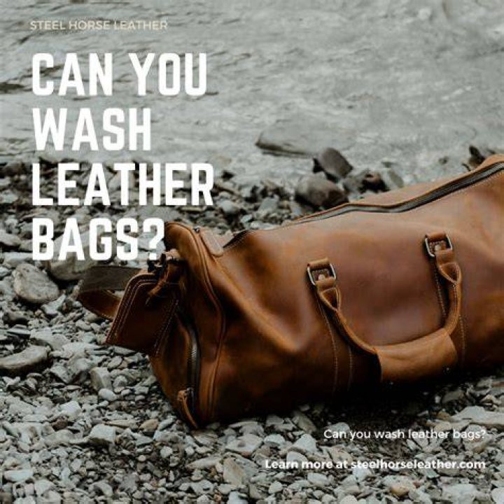 Can you wash a leather book bag?
