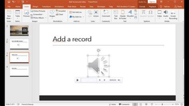 How do I embed audio and video in PowerPoint?