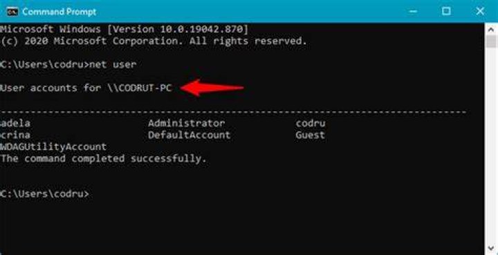How do I list users in cmd?