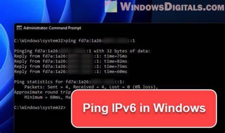 How do I ping local IPv6?