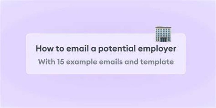 How do you address a potential employer in an email?
