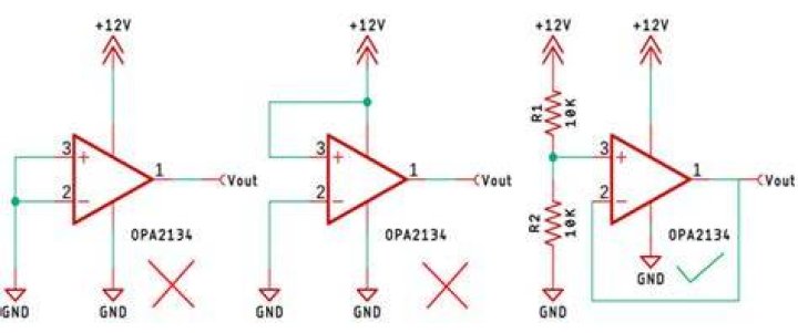 How do you remove noise from an op amp?