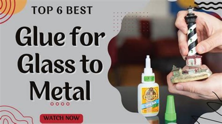 How do you stick metal to glass?