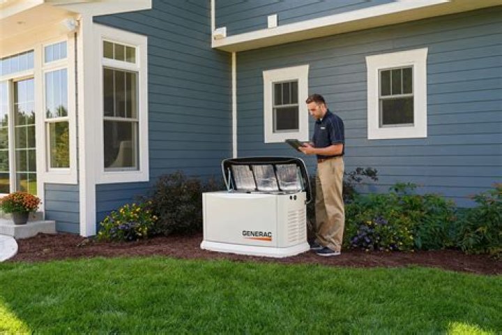 How far does a Generac portable generator need to be from the house?