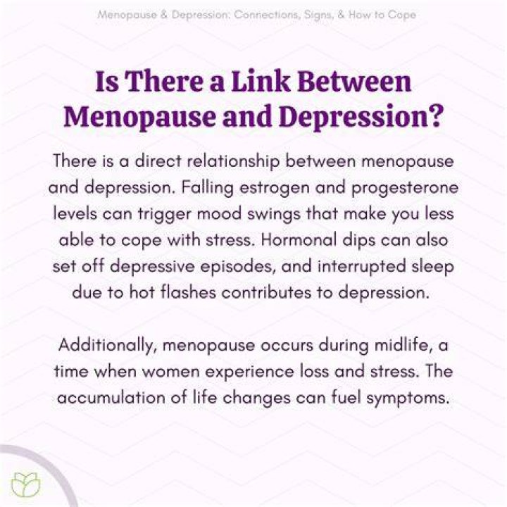 Is there a link between menopause and depression?