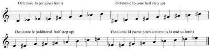 What are the 3 Octatonic scales?