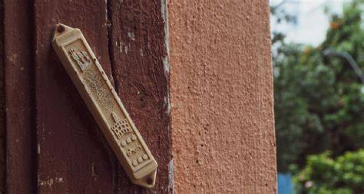 What do Jews have on the doorposts?