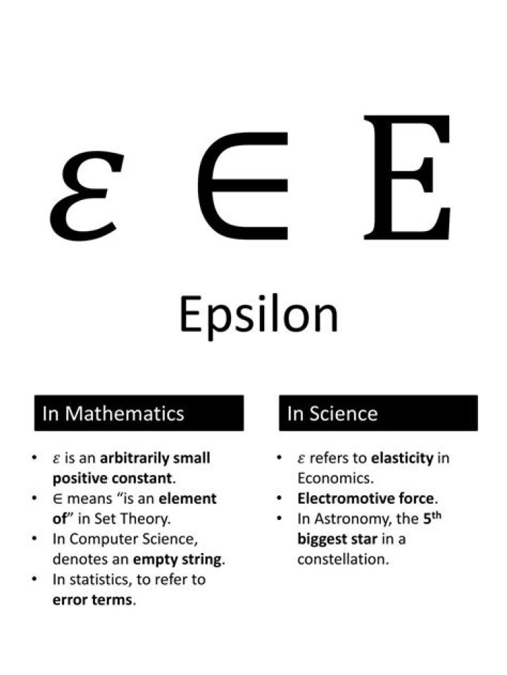 What does epsilon do in C++?