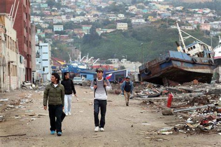 What happened in the earthquake of 2010 in Chile?