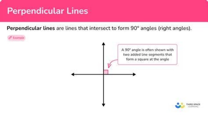What is a perpendicular line segments?