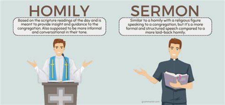 What is an example of a homily?