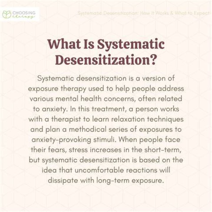 What is another word for desensitizing?