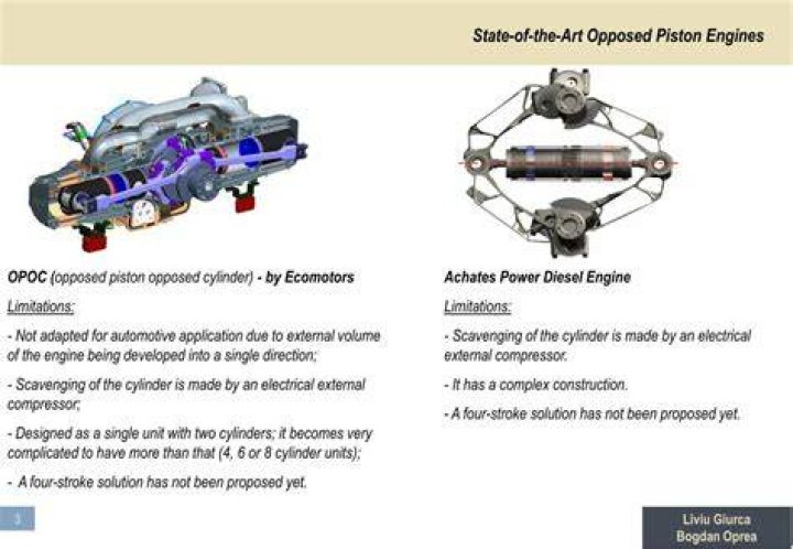 What is the disadvantage of an opposed engine?