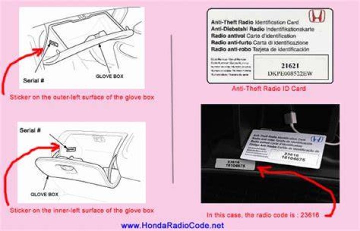 What is the radio code for 2008 Honda Accord?