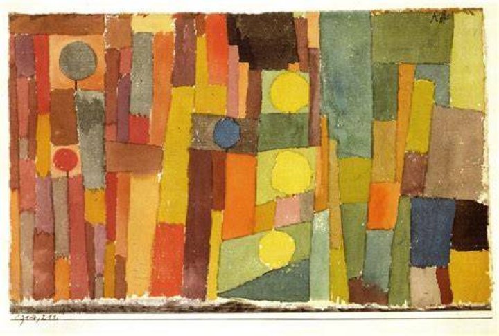 What medium did Paul Klee use in Senecio?