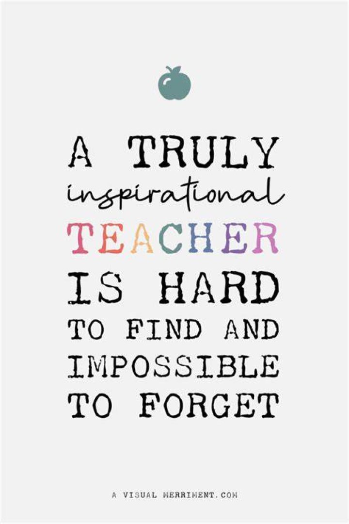 What to say to inspire a teacher?