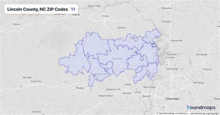 What zip codes are in Lincoln County NC?