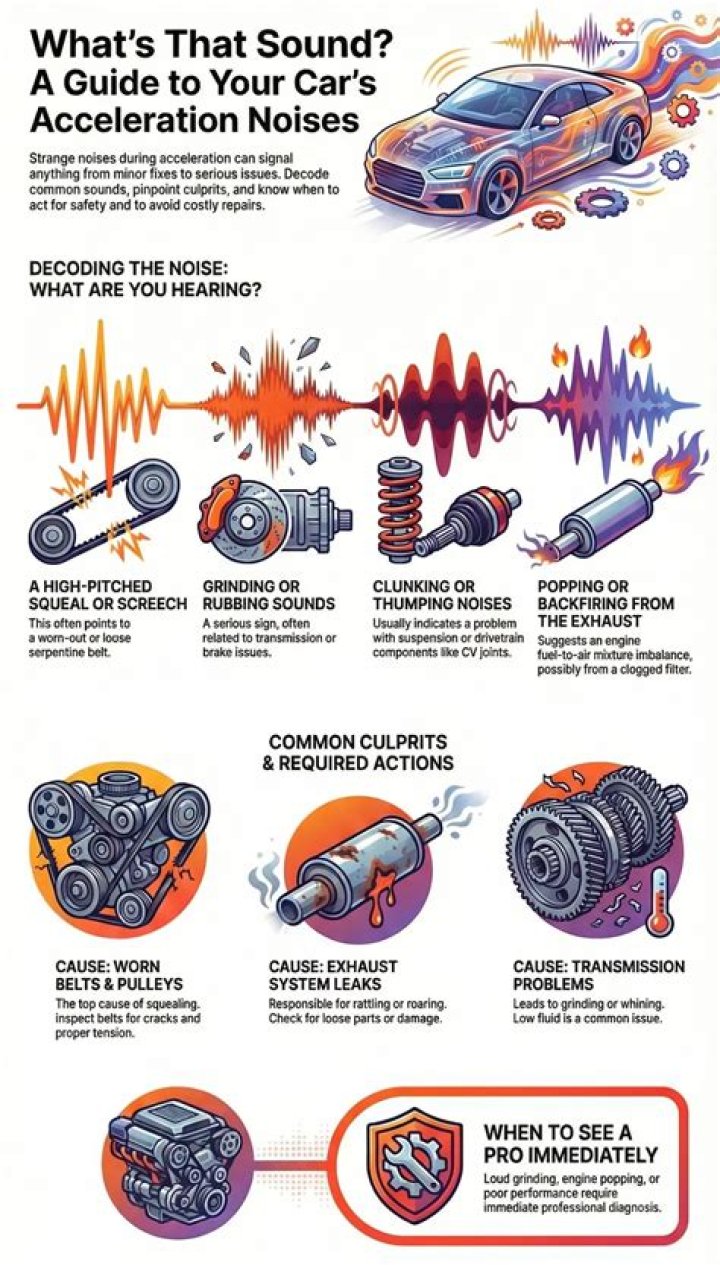Why is there a whining noise when I accelerate?